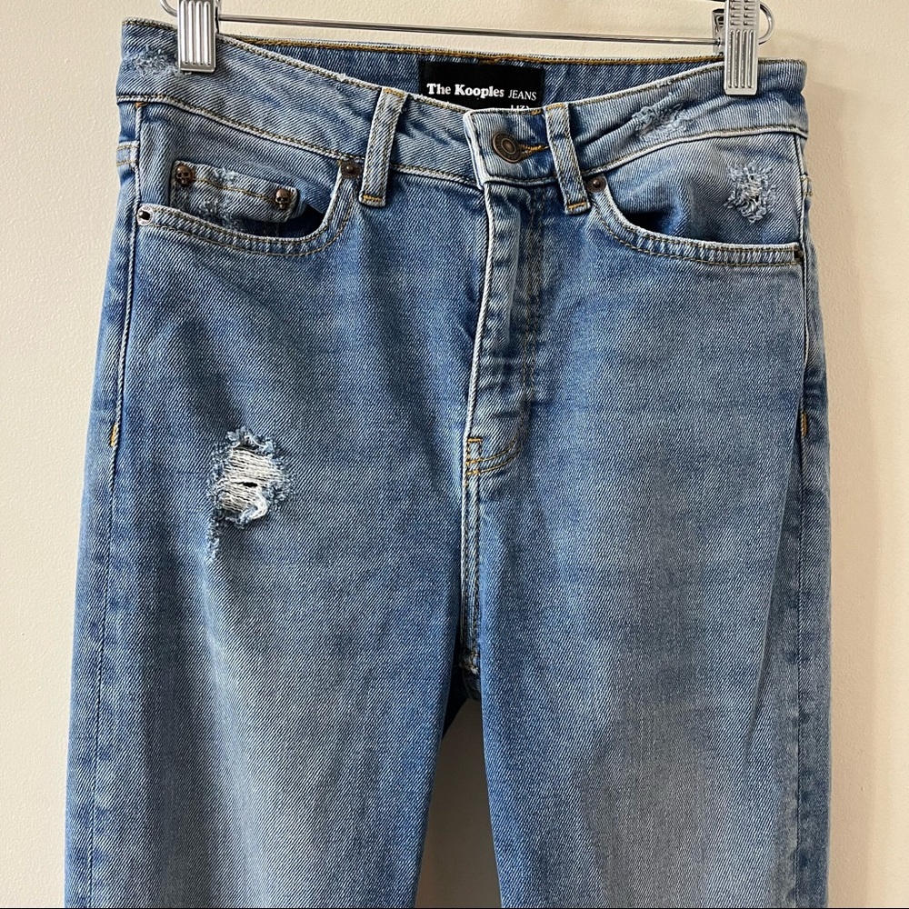 The Kooples Lizy Jeans Zip Fly 5 Pocket Style Distressed Size 26 - Picture 4 of 12